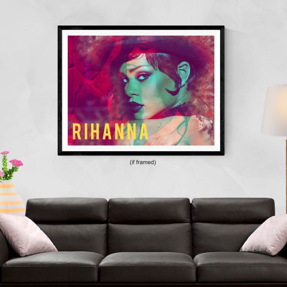 Rihanna Poster Photo Art Print (24x18)